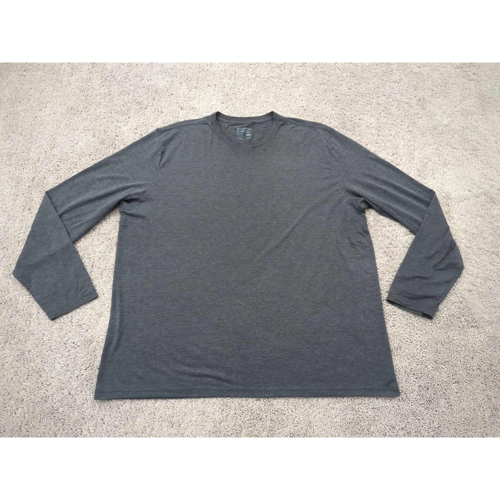 Fresh Clean Threads T Shirt Mens  3XL Gray Long Sleeve Poly Blend Performance‎